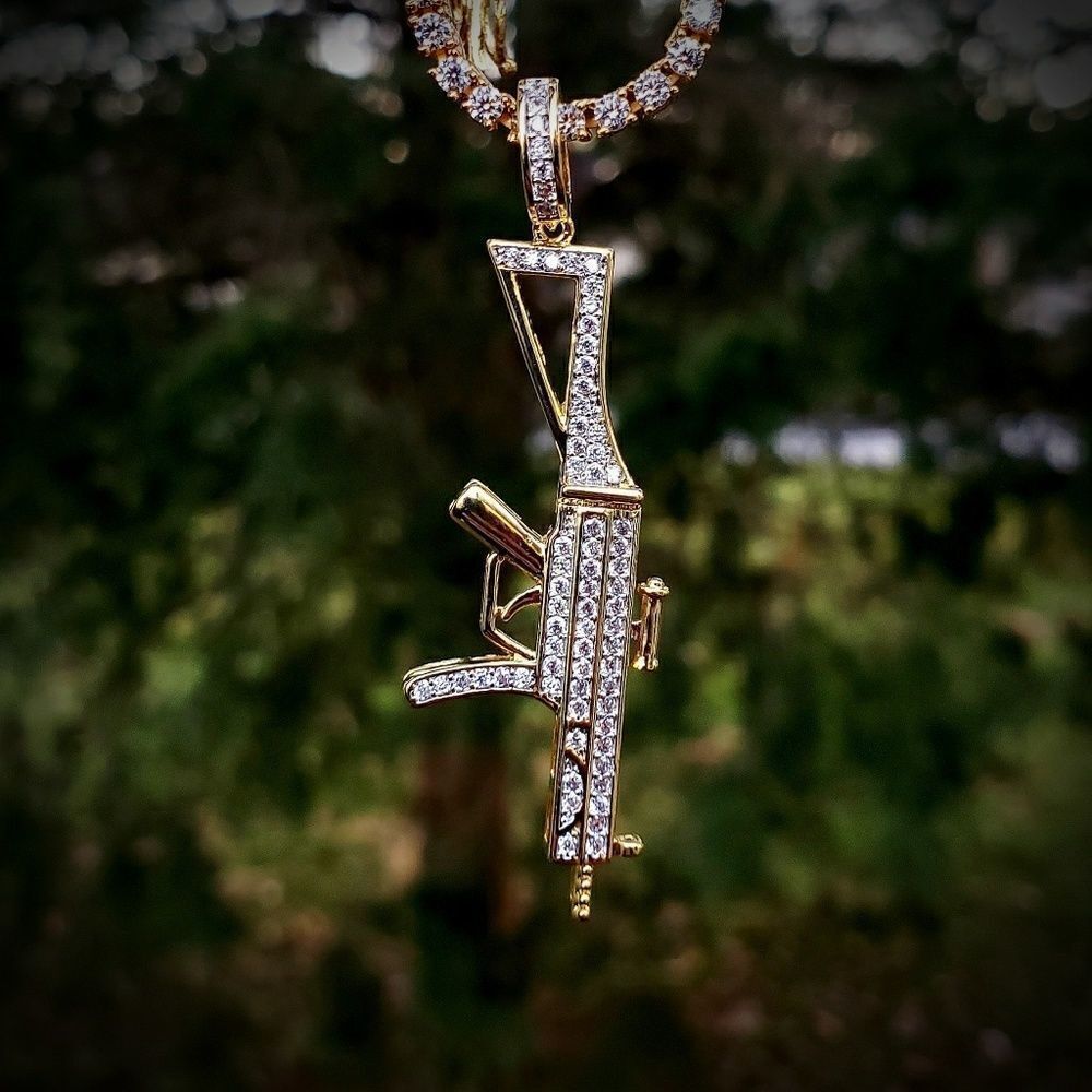 Draco Pendant w/ Micro (2mm) Tennis Chain